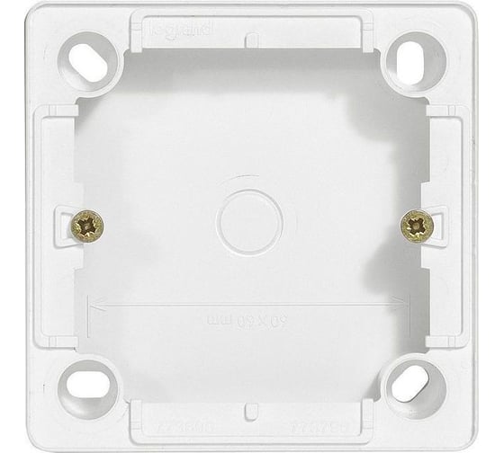 Коробка Legrand для накладного монтажа Cariva высота 25/26 мм белый 773696 1