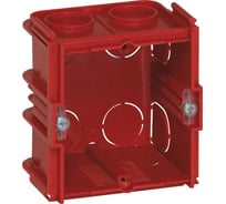 Коробка Legrand одноместная Программа Batibox для кирпичных стен квадратная соединяемая глубина 50 080151