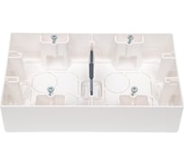 Коробка Legrand для накладного монтажа 2 поста Etika белый 672530