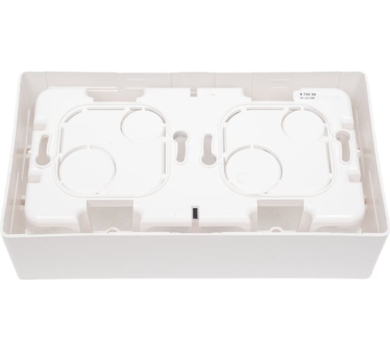 Коробка Legrand для накладного монтажа 2 поста Etika белый 672530