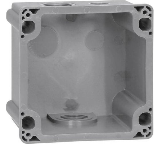 Коробка Legrand Hypra Prisinter с одним ответстием под сальник, IP 44/55, 2К+З/3К+З/3К+Н+З, 63 А, пластик 053749