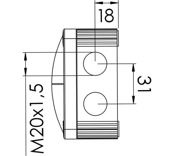 Распаечная коробка Wiska черная, IP66/67,85х85х51 308/5/BK