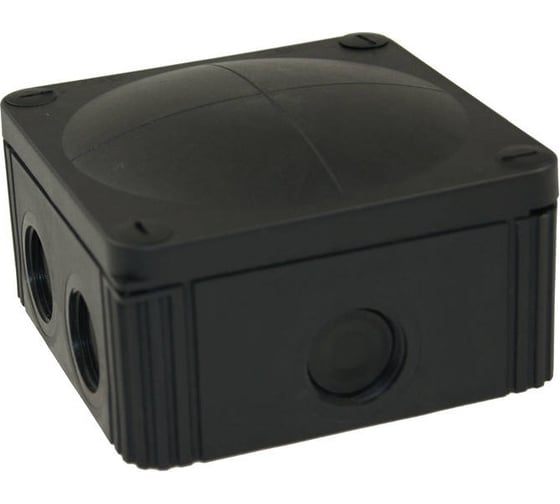Распаечная коробка Wiska черная, IP66/67,110х110х66 607/5/BK