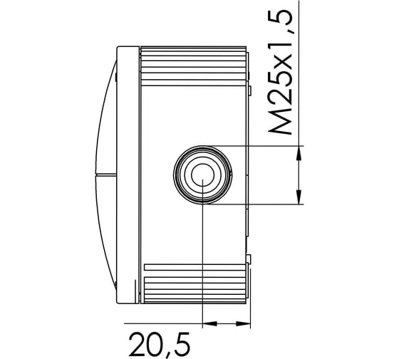 Распаечная коробка Wiska черная, IP66/67,110х110х66 607/5/BK