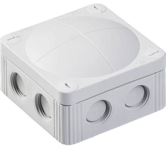 Распаечная коробка Wiska серая, IP66/67,95х95х60 407/5/LG