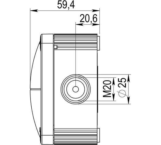 Распаечная коробка Wiska серая, IP66/67,95х95х60 407/5/LG