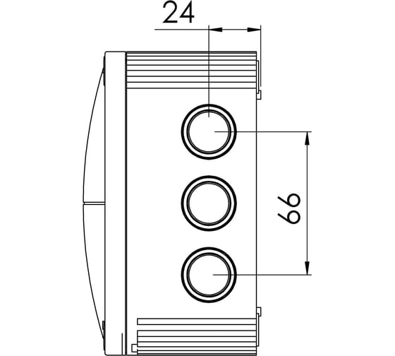 Распаечная коробка Wiska черная, IP66/67,140х140х82 1010/5/BK
