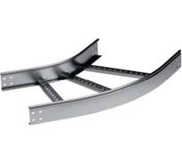 Угол горизонтальный DKC 45 градусов 80x400 R 600 в комплекте с крепежными элементами и соединительными пластинами, необходим 1 УП LC0864K