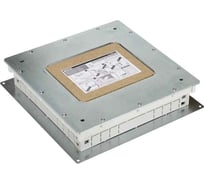 Монтажная коробка под люк в пол Simon, на 3 S-модуля, в бетон, глубина 75-90 мм, металл G300