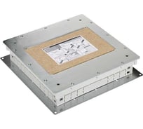 Монтажная коробка под люк в пол Simon, на 4 S-модуля, в бетон, глубина 75-90 мм, металл G400