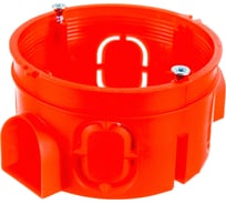 Установочная коробка скрытой проводки Рувинил 65х40 с саморезами IP30 10180С