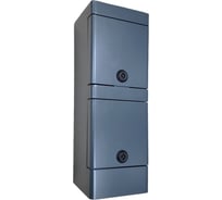 Пункт распределительный напольный ДЕВИБОКС RAL7016, в комплекте с панельной розеткой SCHUKO 16А 2п+p 230В IP67 - 2шт., закладная h=400мм ПР-2-16