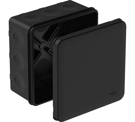Коробка распределительная Systeme Electric MultiBox IP66 100x100x50 DIY (со стикером) черная SE IMT352981