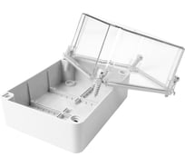 Распределительная коробка KLR KP-1914/H-T без отверстий, с прозрачной крышкой, увеличенной высоты, IP67, 190x145x140мм 0219141