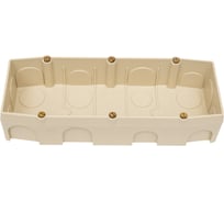 Коробка Legrand Mosaic Superbox 3 поста, глубина 40мм 089127