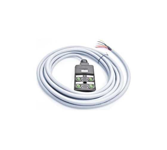 Распределительная коробка VELLEDQ M12-A3-4K5P-3.0PUR/GY 08-00024810