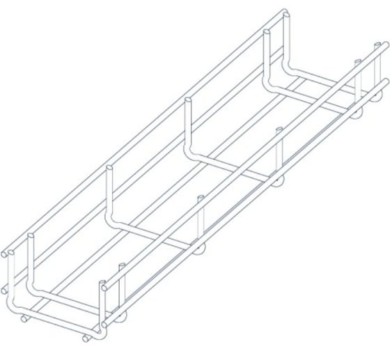 Проволочный лоток PRO-lotki.ru PRO 50x60 (3,8) RAL L=3000 PRO5006RAL vPRO5006RAL 1