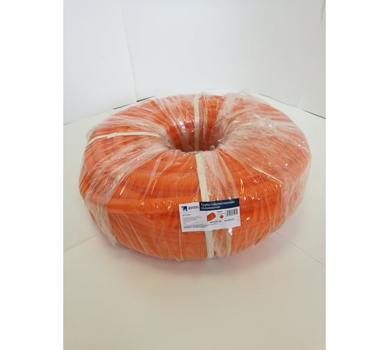 Гибкая гофрированная труба ZITEG, ПНД, d20 мм цвет оранжевый, 100м 7930108870058