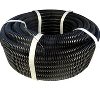 Гибкая гофрированная труба ZITEG, ПНД, d50 мм цвет черный, с протяжкой, 25м. 7930108870201