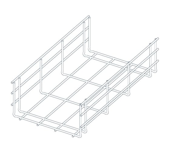 Проволочный лоток усиленный PRO-lotki.ru PROU100x300 (4,8) INOX L=3000 PROU1030INOX vPROU1030INOX 1