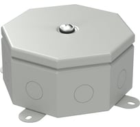 Коробка металлическая Промрукав Октагон серая 130x130x63 (9 шт/кор) 70-0100-7035
