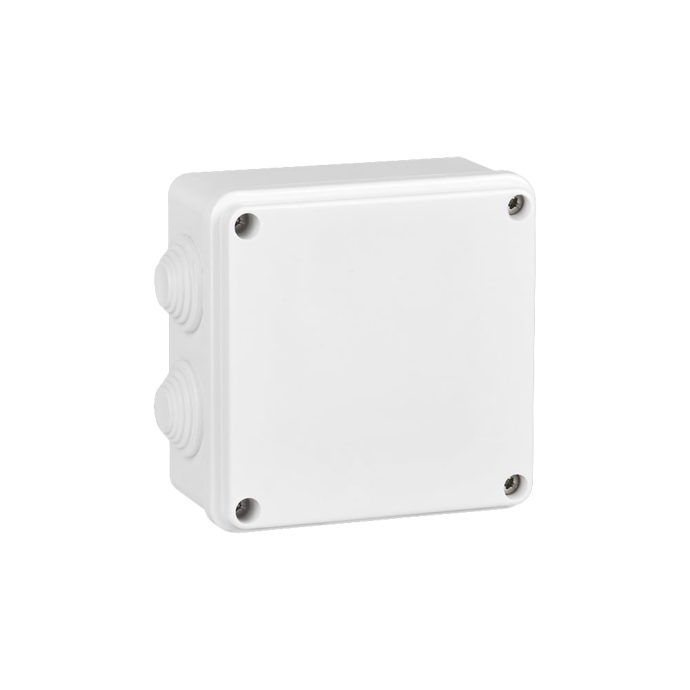 Распаечная коробка IEK КМ для открытой проводки, 100х100х50мм, белая ...