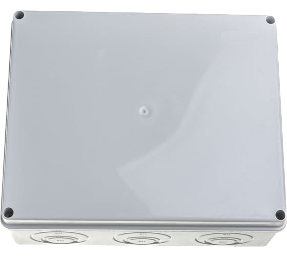 Распаечная коробка IEK КМ41272 для открытой проводки, 240x195x90мм, IP55, RAL 7035, кабельные вводы UKO10-240-195-090-K41-55