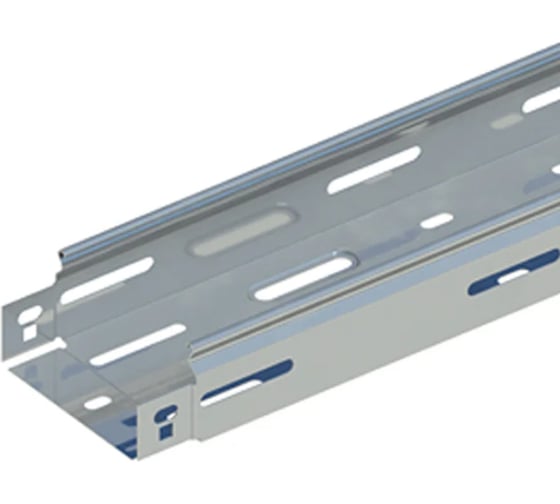 Лоток перфорированный ООО "СТАЛЬНЫЕ СИСТЕМЫ" LSP 600x50 (1,2мм), L=2500 мм, горячий цинк LK11ZY250-24 1