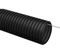 Гофрированная труба IEK ПНД d 16 с зондом 25 м черный CTG20-16-K02-025-1
