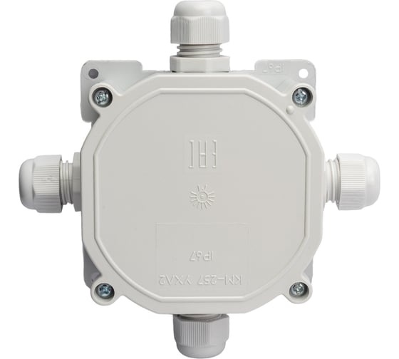 Монтажная коробка Bylectrica при открытой разводке 4 ввода IP67, КМ-257