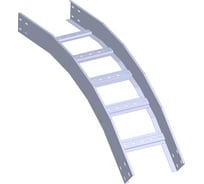 Угол вертикальный внешний лотка лестничного LOTOK 45' 400x50 толщина 1,5 мм LAELS 45' 400x50 (1,5)