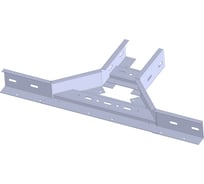Ответвитель Т-образный компактный лотка лестничного LOTOK 400x100 толщина 1,2 мм LBTKS 400х100 (1,2)