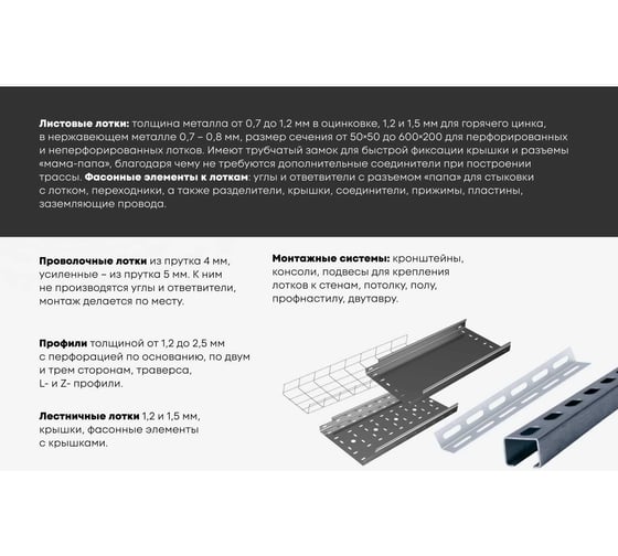 Лоток перфорированный LOTOK 200x50x3000 толщ. 0,7 мм LTP 200x50x3000 (0,7)
