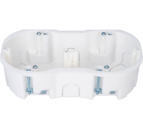 Коробка BYLECTRICA для 2-х местной рамочно-узловой сборки гипсокартон с винтами 155x76x42 мм, К-219 исп.1