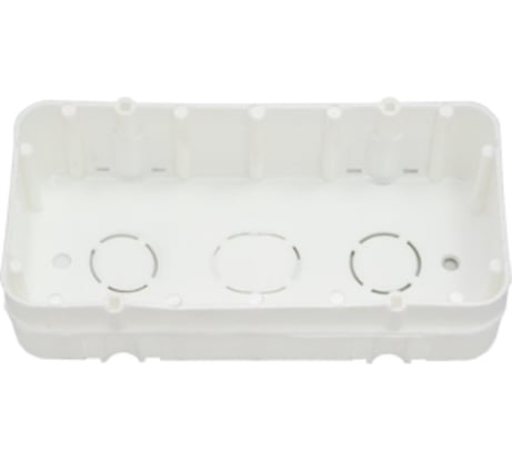 Коробка Bylectrica для 2-х местной рамочно-узловой сборки для бетона и кирпича, 130х67х35 мм, К-211