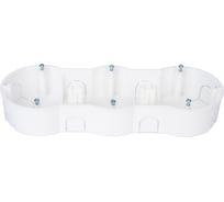 Коробка Bylectrica для 3-х местной рамочно-узловой сборки с винтами, К-221 исп.1