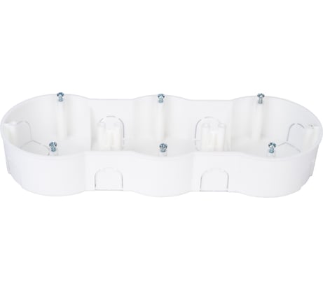 Коробка Bylectrica для 3-х местной рамочно-узловой сборки с винтами, К-221 исп.1