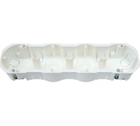 Коробка BYLECTRICA для 4-х местной рамочно-узловой сборки гипсокартон 287х76х42 мм К-224