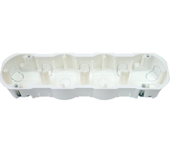 Коробка BYLECTRICA для 4-х местной рамочно-узловой сборки гипсокартон 287х76х42 мм К-224 1