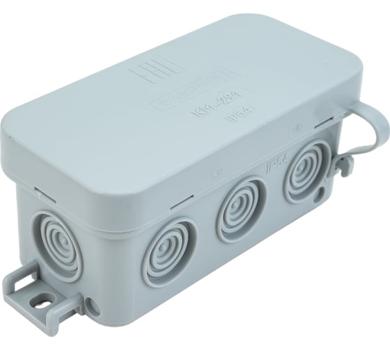 Монтажная коробка BYLECTRICA ОП серая IP54 разм. 90х43х39 КМ-291