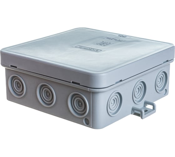 Монтажная коробка BYLECTRICA ОП серая IP54 размер 100х100х39 КМ-294