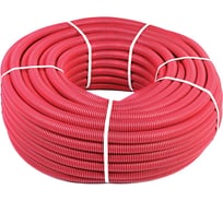 Гофрированная труба SANEXT, ПНД 40, для труб 25, красная, бухта 30м 3303