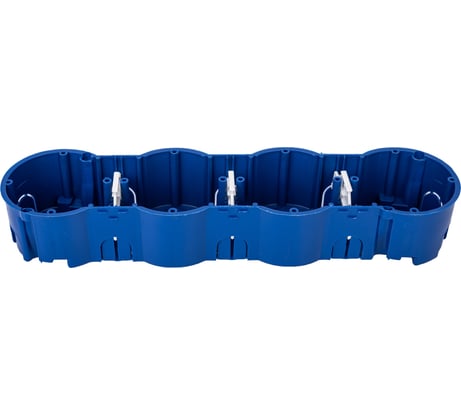 Монтажная коробка Bylectrica при скрытой разводке евростандарт для бетона и кирпича, 278x66x47,4 мм, КЕ-503