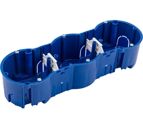 Монтажная коробка Bylectrica при скрытой разводке евростандарт с винтами для бетона и кирпича, КЕ-502 исп.1