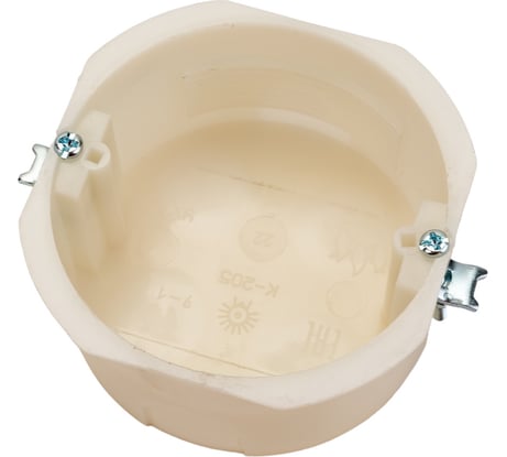 Установочная коробка Bylectrica для гипсокартона, диаметр 76, h 40 мм, К-205