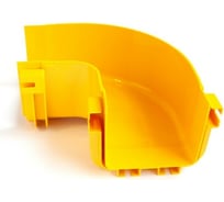 Горизонтальный поворот оптического лотка LANMASTER 90, 120 мм, монтаж без соединителей LAN-OT120-HC90/NC