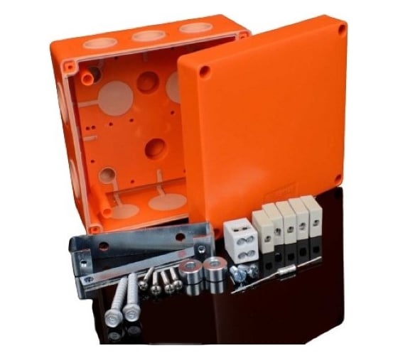 Огнестойкая коробка KOPOS Е90, 176x126x87, IP66, для информационных кабелей с керамическими клеммниками KSK 175_DPO 1
