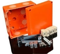 Огнестойкая коробка KOPOS Е90, 126x126x74, IP66, с керамическим клеммником 5x1,5-10 мм2 KSK 125 PO10