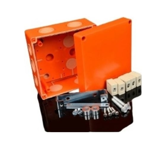 Огнестойкая коробка KOPOS Е90, 126x126x74, IP66, с керамическим клеммником 5x1,5-10 мм2 KSK 125 PO10