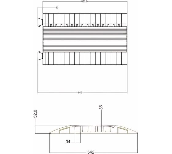 Напольный кабель канал Adam Hall Defender MIDI 5ти канальный кроссовер 85300